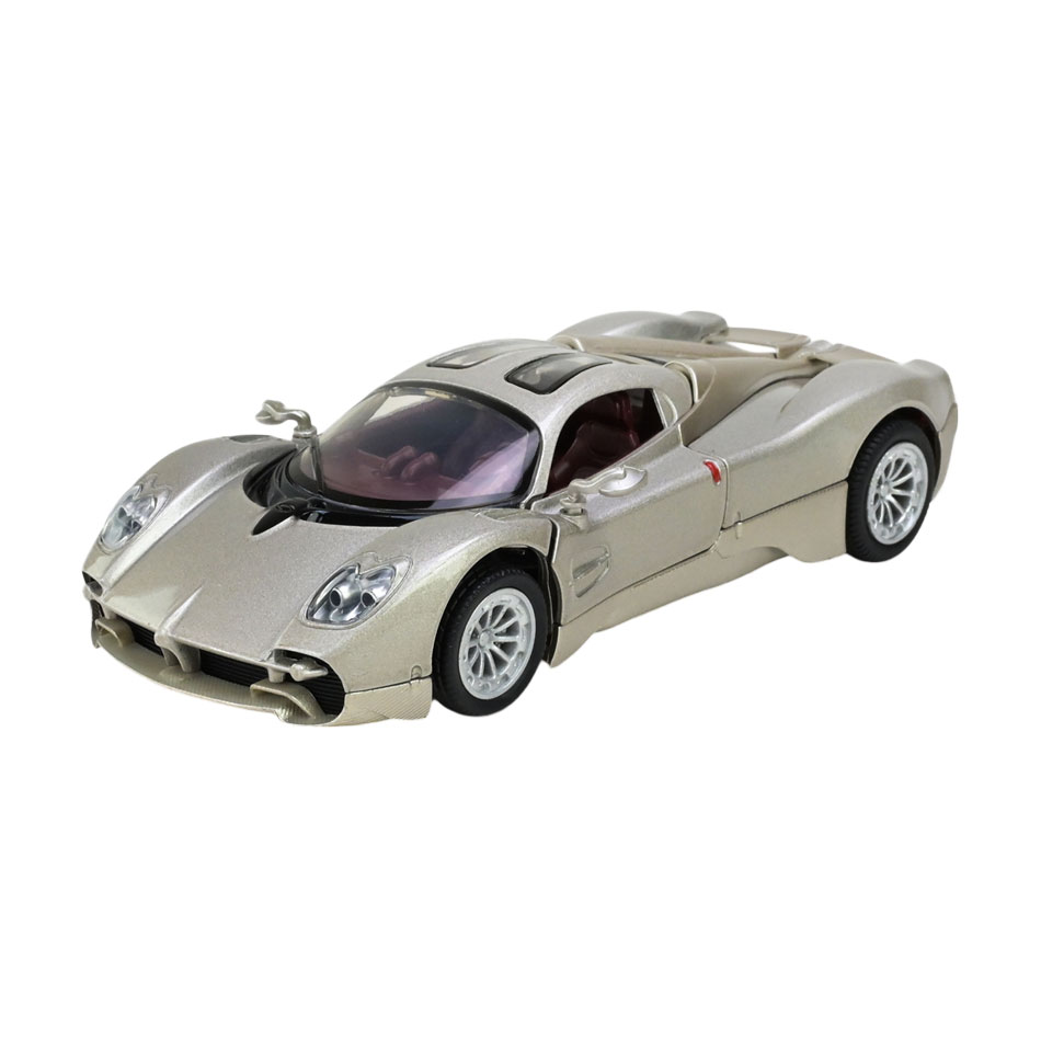 Автомодель Автопром Pagani Utopia, 1:32, у коробці, зі світлом та звуком, сіра, від 3 років, 14*6*3 см (68727)